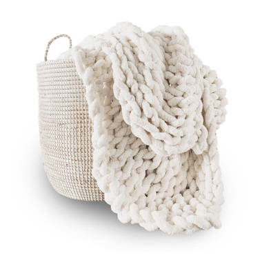 Wayfair chunky knit online blanket